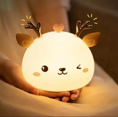 Lámpara silicona de reno