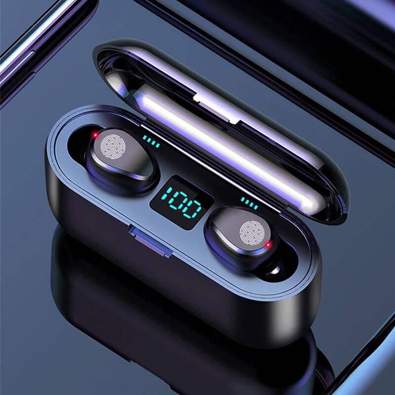 Audífono Inalámbricos F9 Con Power Bank