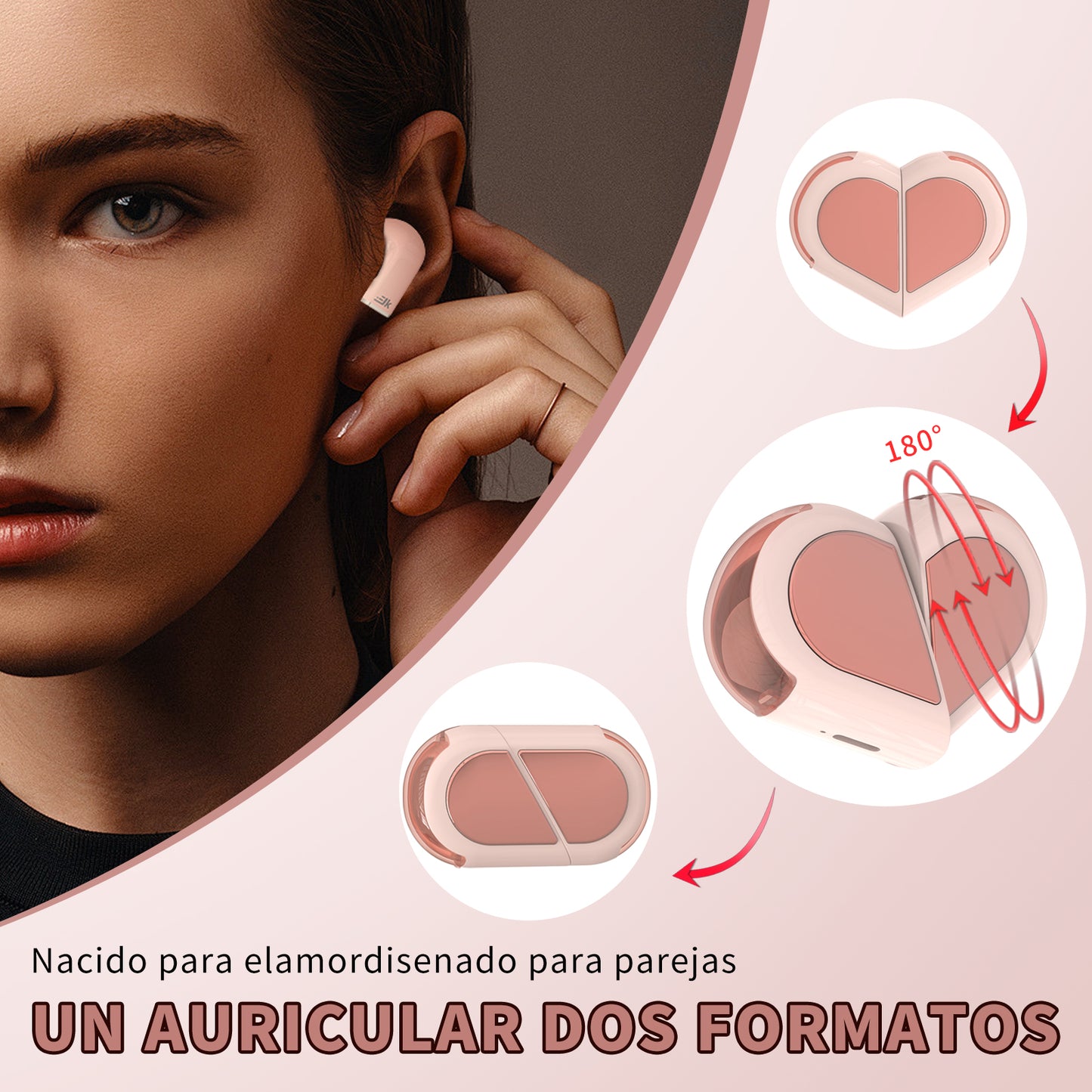 Audifonos Inalámbricos JKMX Corazon JK2