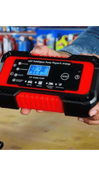 CARGADOR DE BATERIA + COMPRESOR DE AIRE