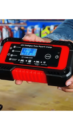 CARGADOR DE BATERIA + COMPRESOR DE AIRE