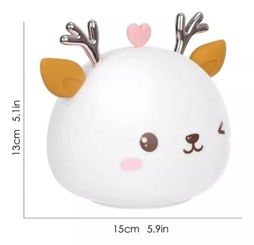 Lámpara silicona de reno