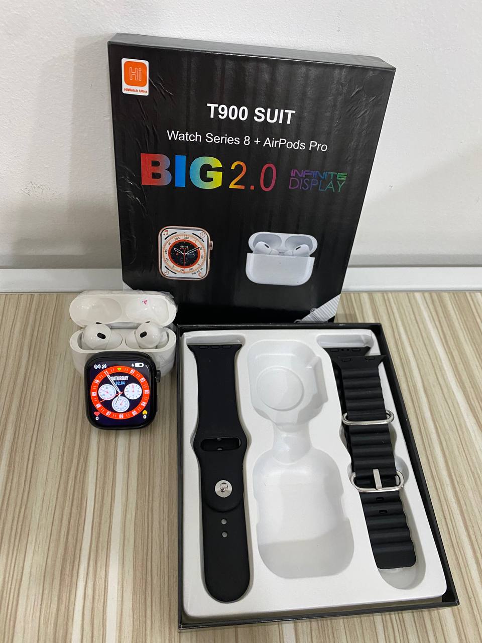 Combo Reloj Smartwatch T900 + audífonos