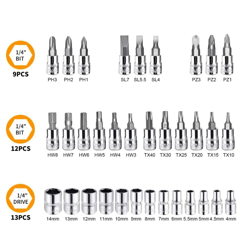 🔧 ESTUCHE JUEGO DE HERRAMIENTAS 46 PIEZAS🔧