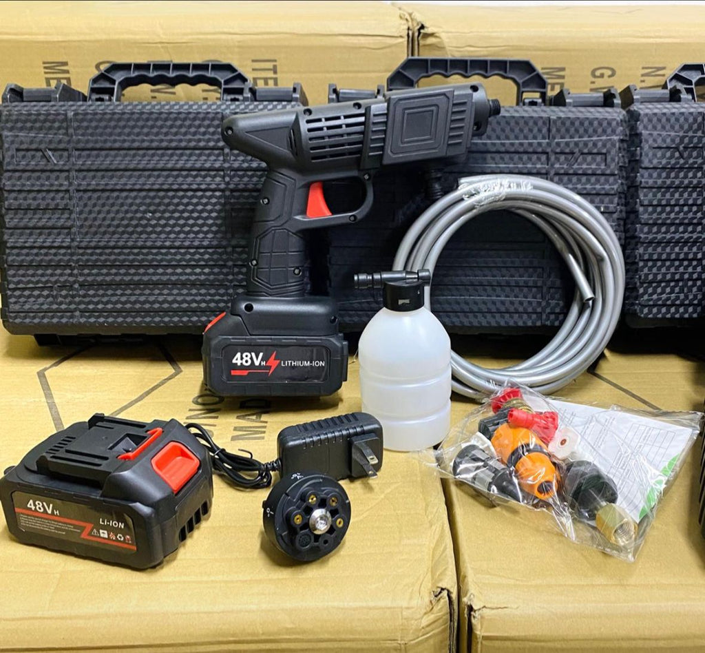 🚀 Hidrolavadora Portátil Recargable (2 Baterías)