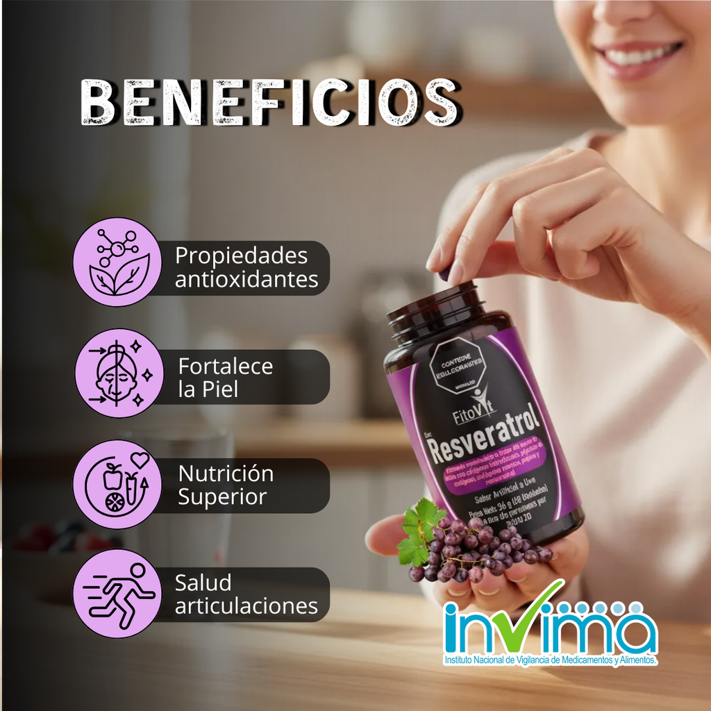 Resveratrol colágeno hidrolizado 60 Tab