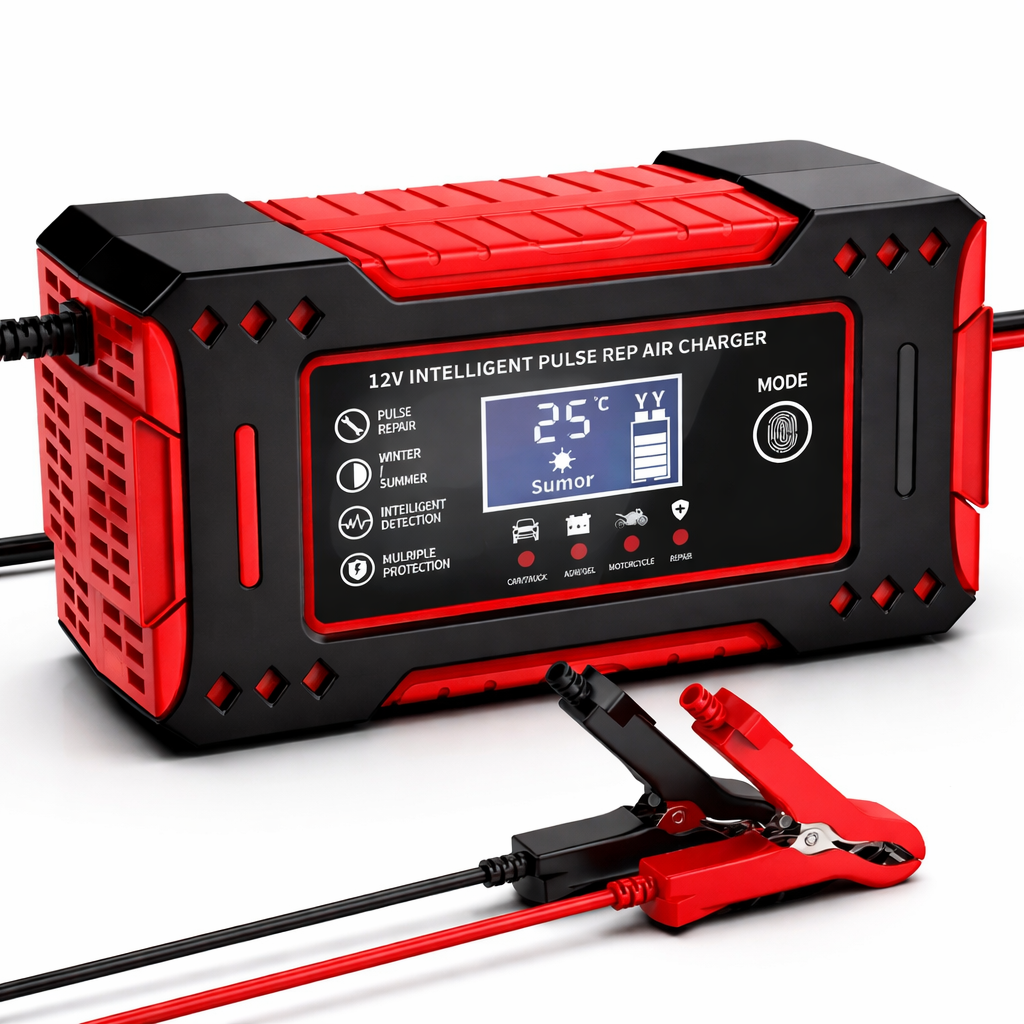 CARGADOR DE BATERIA + COMPRESOR DE AIRE