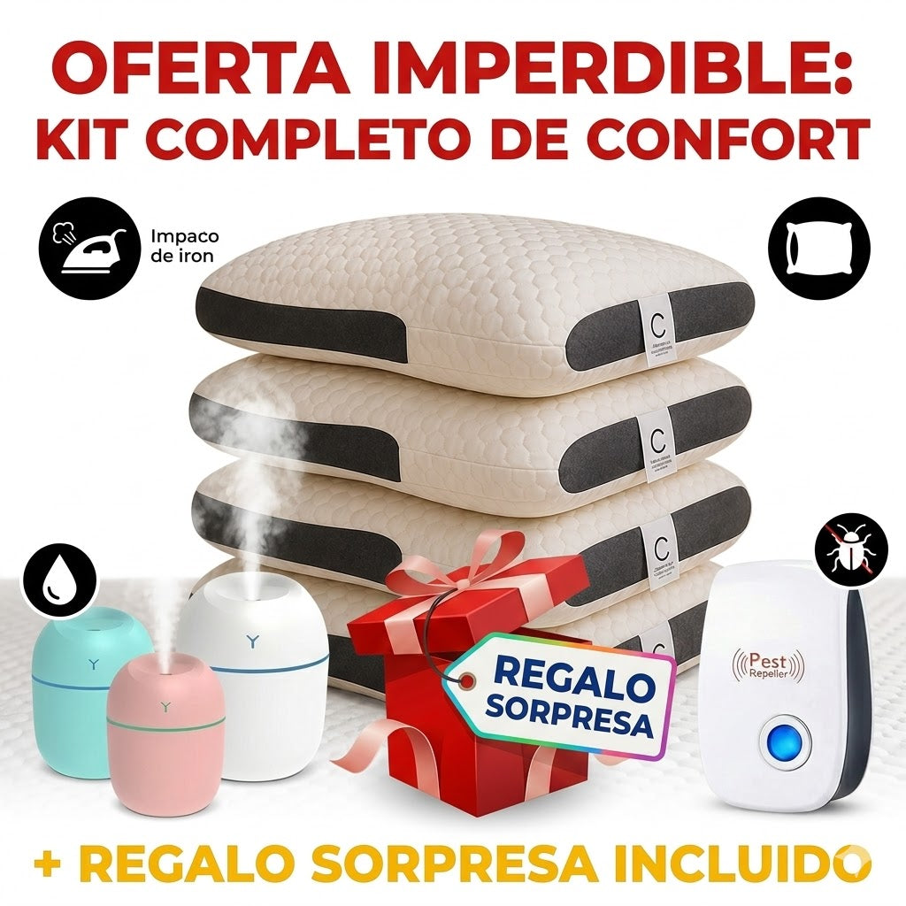 Almohadas CerviLux™ Compra 4 y gana regalos increíbles