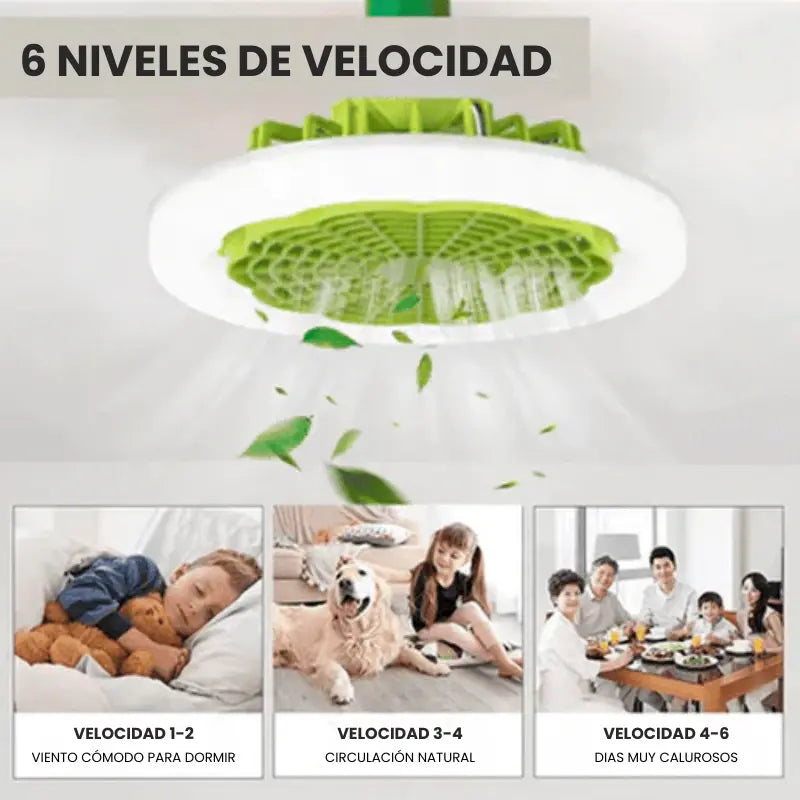Ventilador Inteligente de LED 2 en 1 TurboMax™ - [SÚPER POTENTE]