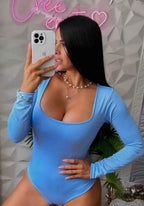 💖 PROMOCIÓN Body Cuello Cuadrado Manga