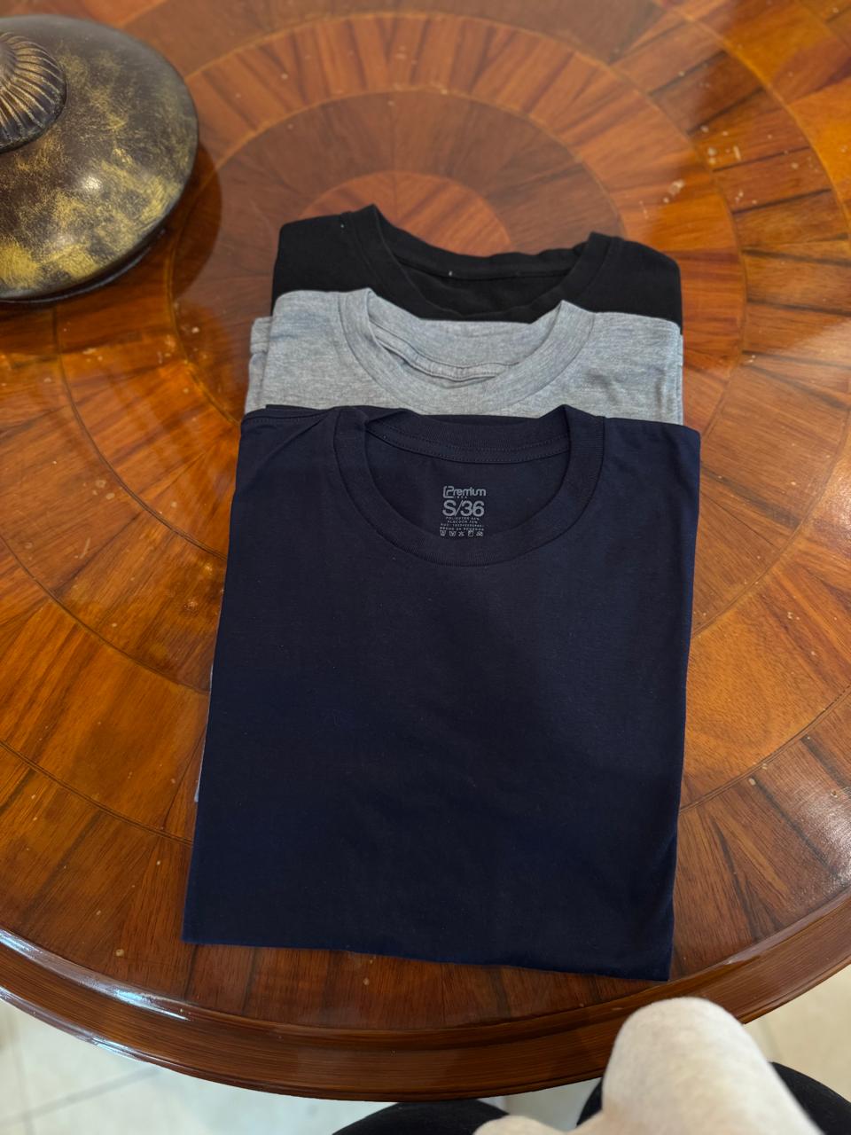 Kit de 3 camisetas básicas, ligeras y de alta calidad