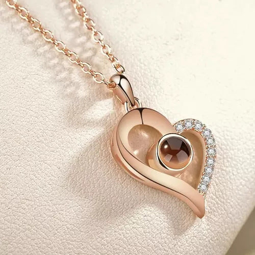 Collar Te Amo 100 Idiomas +CAJALUJO
