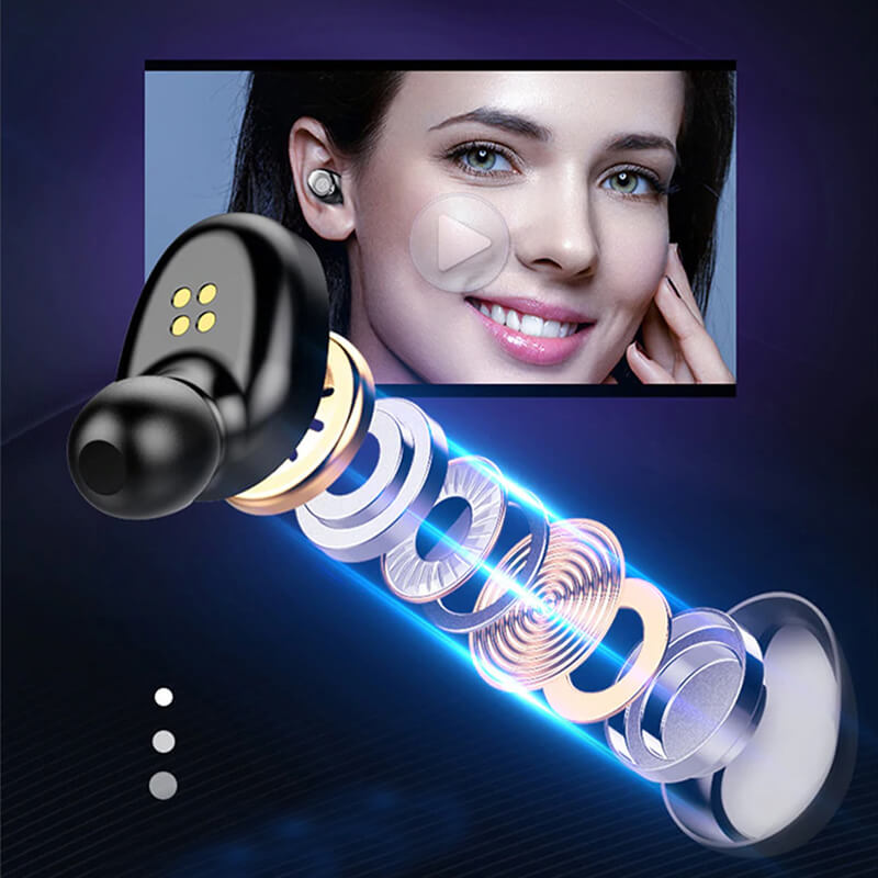 Audífono Inalámbricos F9 Con Power Bank