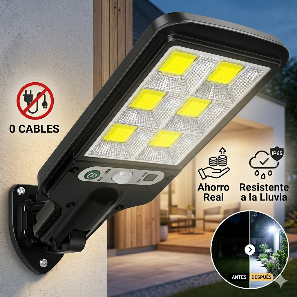 Lampara Solar con Sensor 616 - Sensor de Presencia
