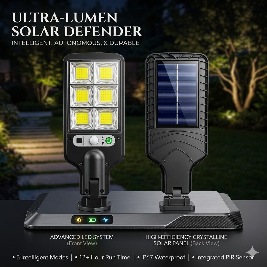Lampara Solar con Sensor 616 - Sensor de Presencia