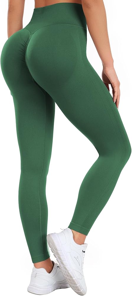 Leggins Mujer Push Up verde talla unica