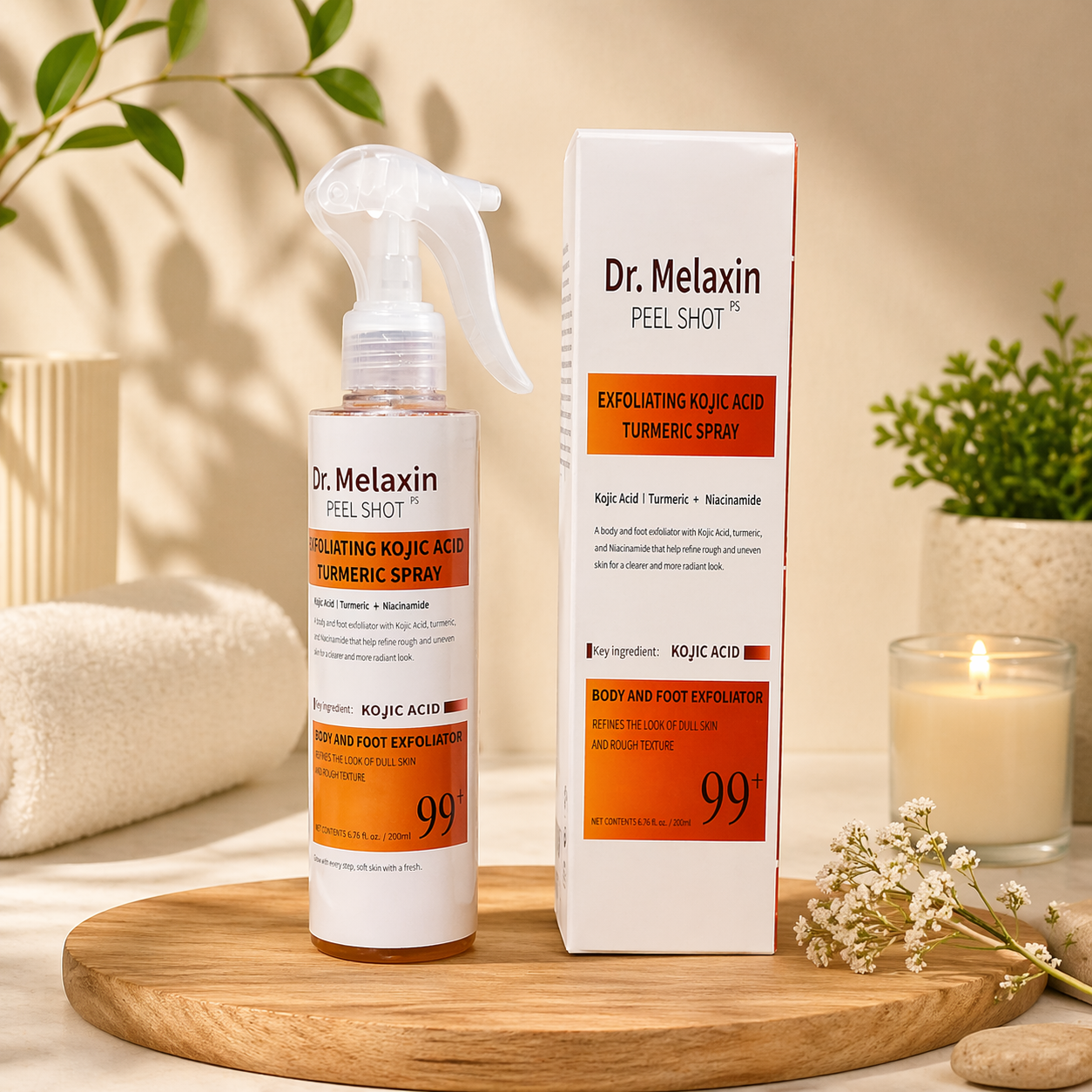 Exfoliante Melaxin - Para Aclarar Partes Oscuras - Fórmula Cúrcuma | Nozeshop