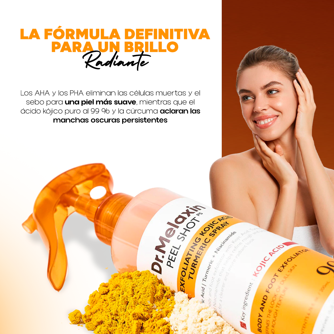 Exfoliante Melaxin - Para Aclarar Partes Oscuras - Fórmula Cúrcuma | Nozeshop