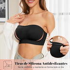Sujetador negro sin costuras – talla M/L