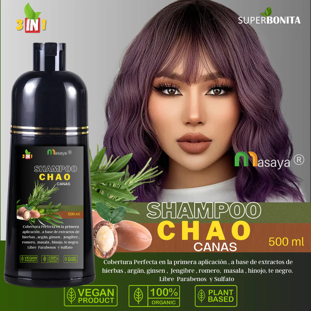 SHAMPOO CHAO  CANAS +TRATMIENTO