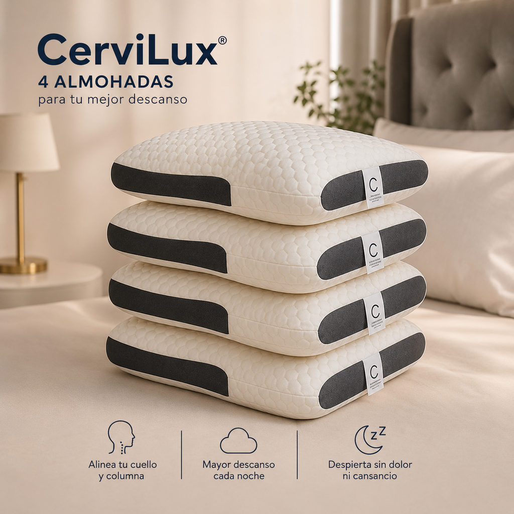 Almohadas CerviLux™ Compra 4 y gana regalos increíbles