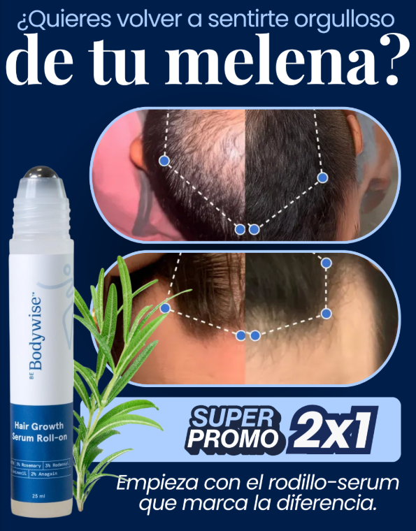 2x BodyWise Hair Growth - Sérum Capilar Anticaída y Crecimiento Intensivo | Nozeshop