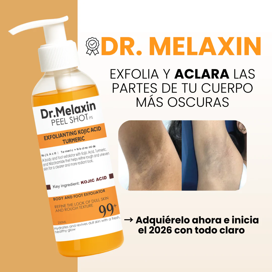 Exfoliante Melaxin - Para Aclarar Partes Oscuras - Fórmula Cúrcuma | Nozeshop