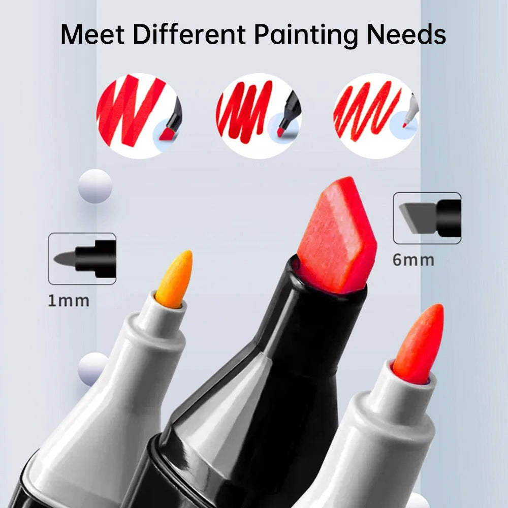 Kit X 120 Piezas De Marcadores Dobles