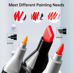 Kit X 120 Piezas De Marcadores Dobles