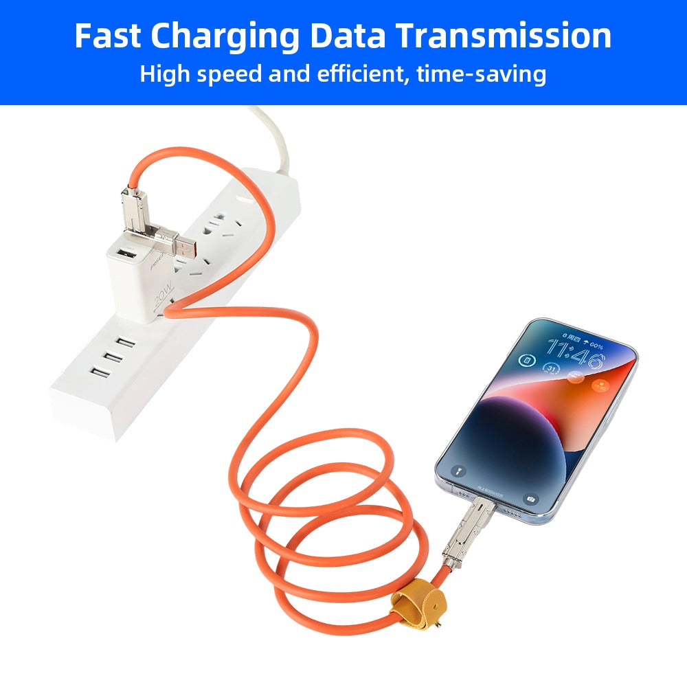 Cable resistente 4 en 1 de 1 metro · Combo x5