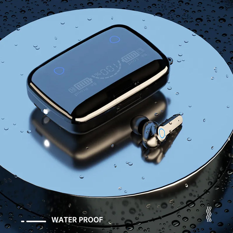 Audífonos M19 TWS Bluetooth con Power Bank y Linterna