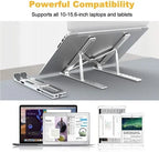 Soporte para Portátil en Aluminio | Ajustable y Plegable