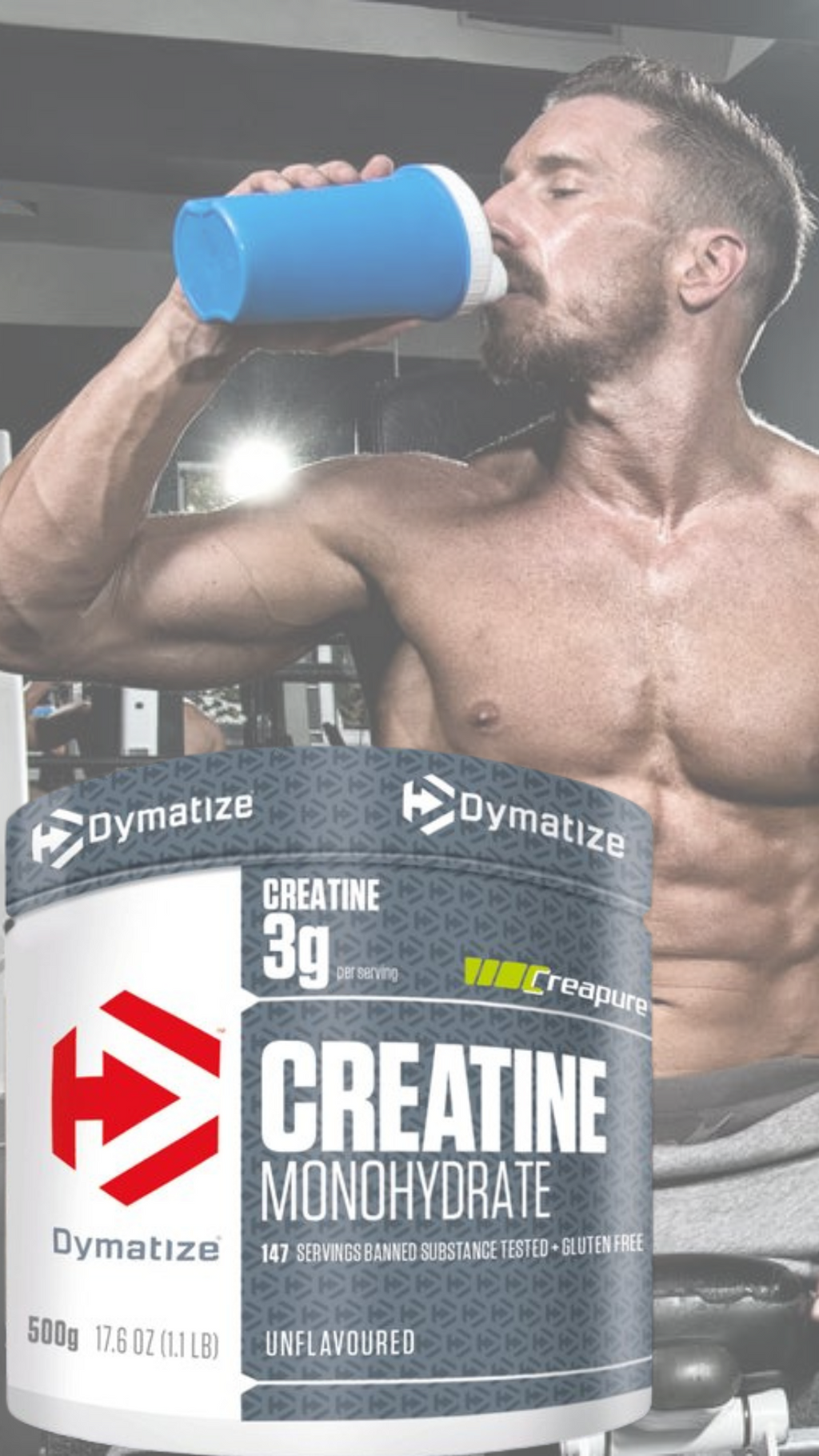 Creatina Monohidratada Dymatize 500g