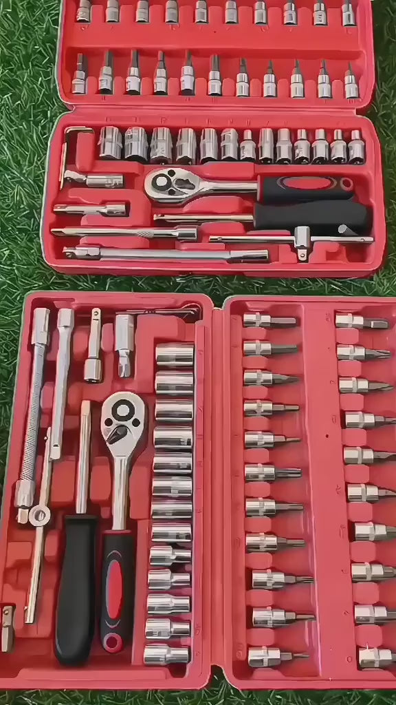 🔧 ESTUCHE JUEGO DE HERRAMIENTAS 46 PIEZAS🔧