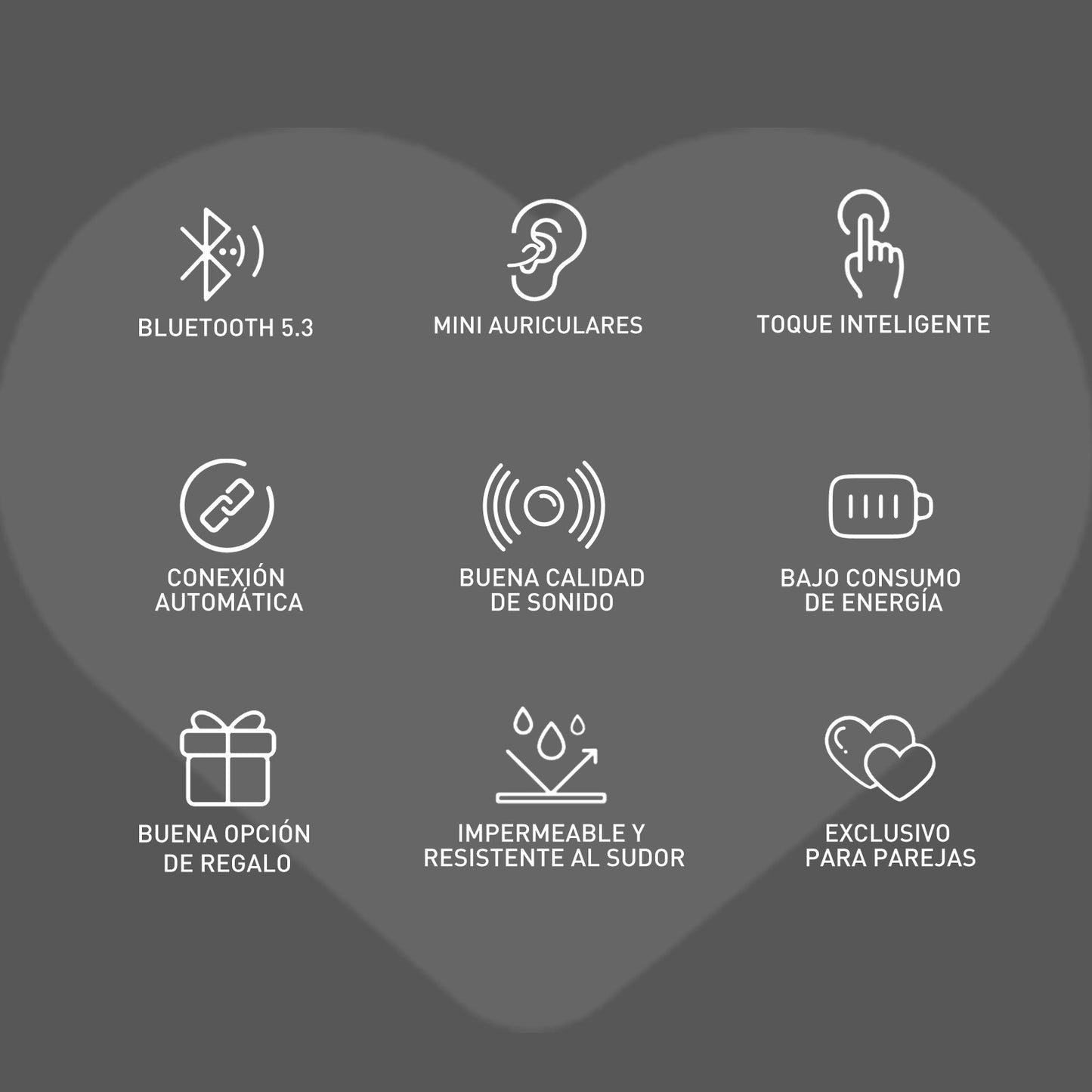 Audifonos Inalámbricos JKMX Corazon JK2