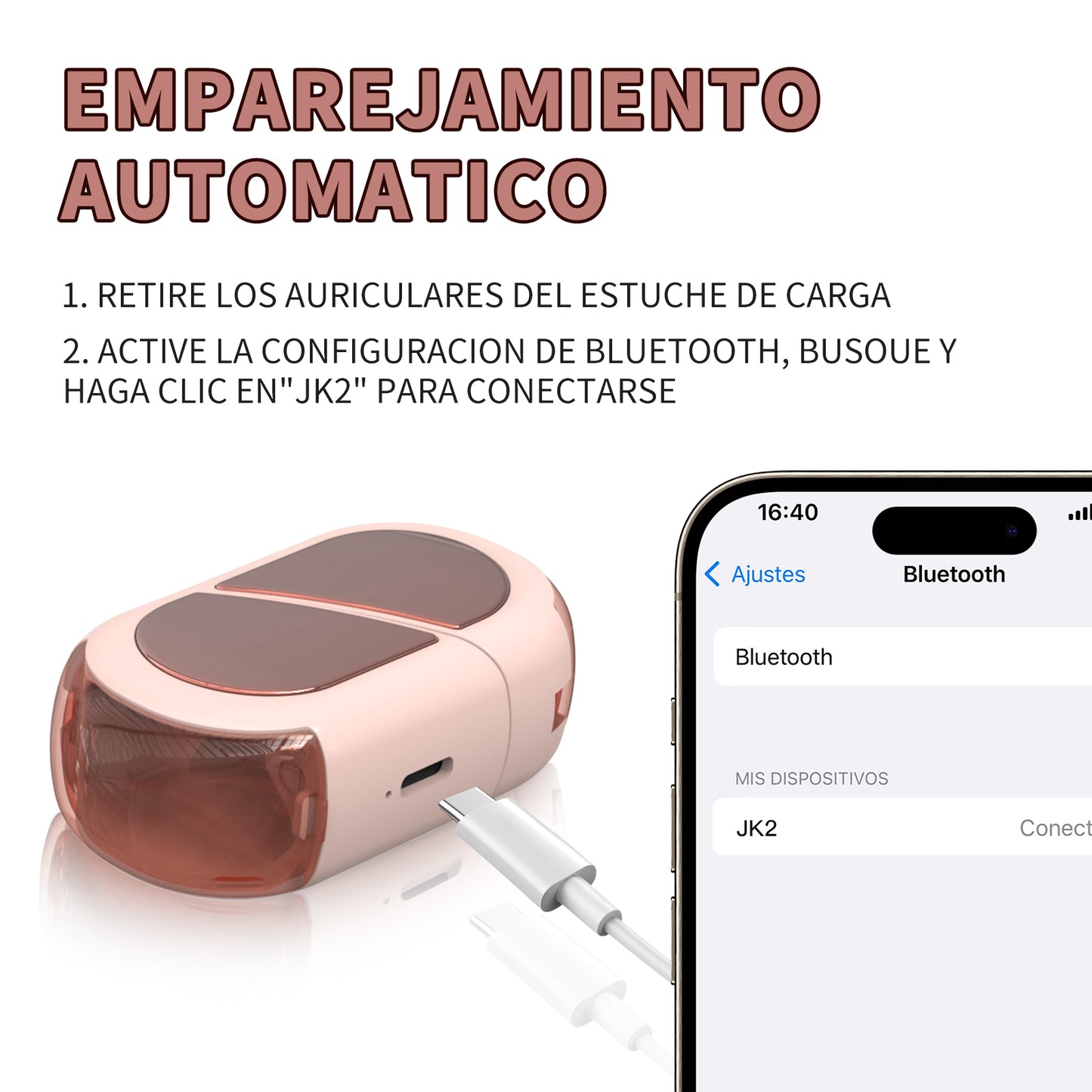 Audifonos Inalámbricos JKMX Corazon JK2